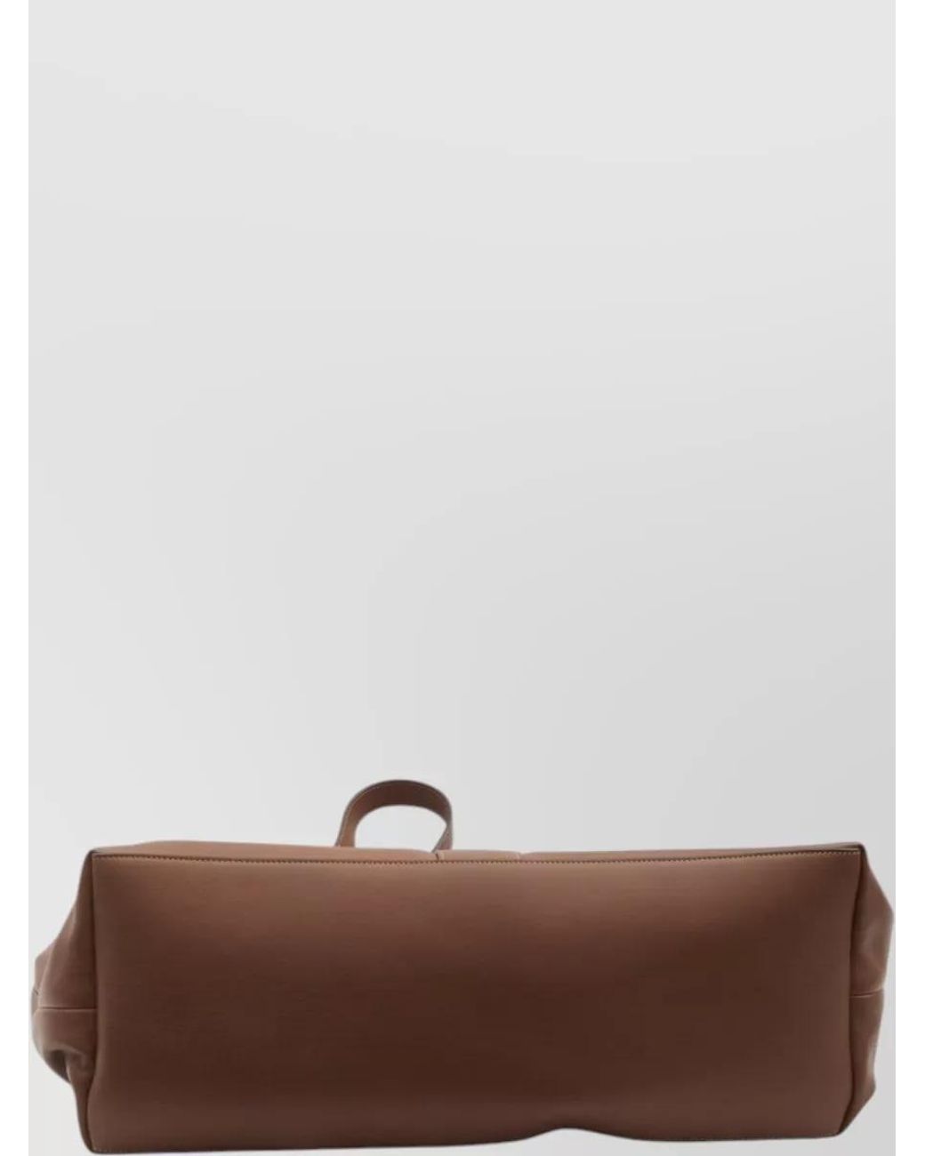 Saint Laurent Brown Leather Large Tote Bag for men