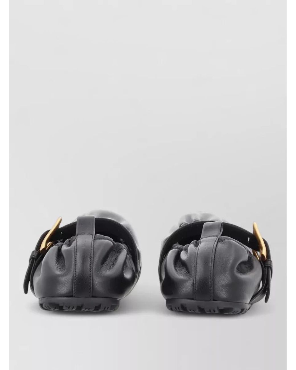 Balmain Black Leather Loafers