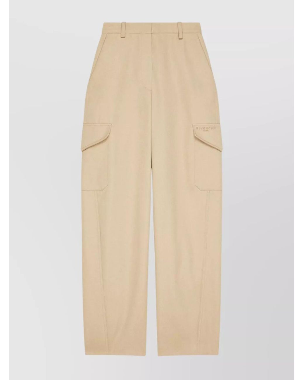 Givenchy Natural High-Rise Relaxed-Fit Cargo Pants
