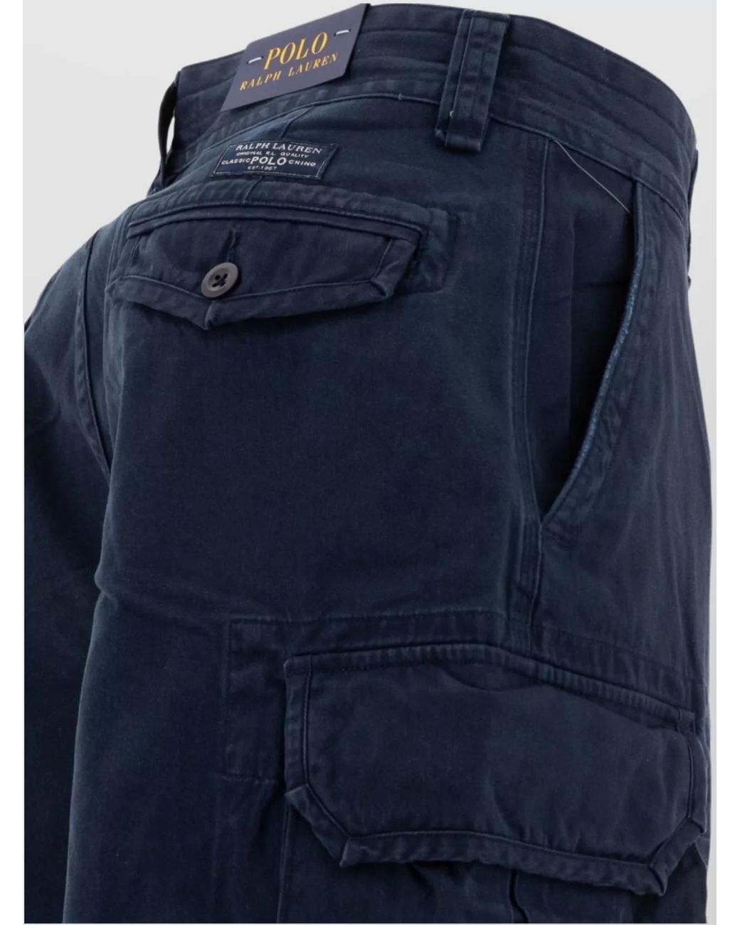 Polo Ralph Lauren Blue Cotton Cargo Shorts for men