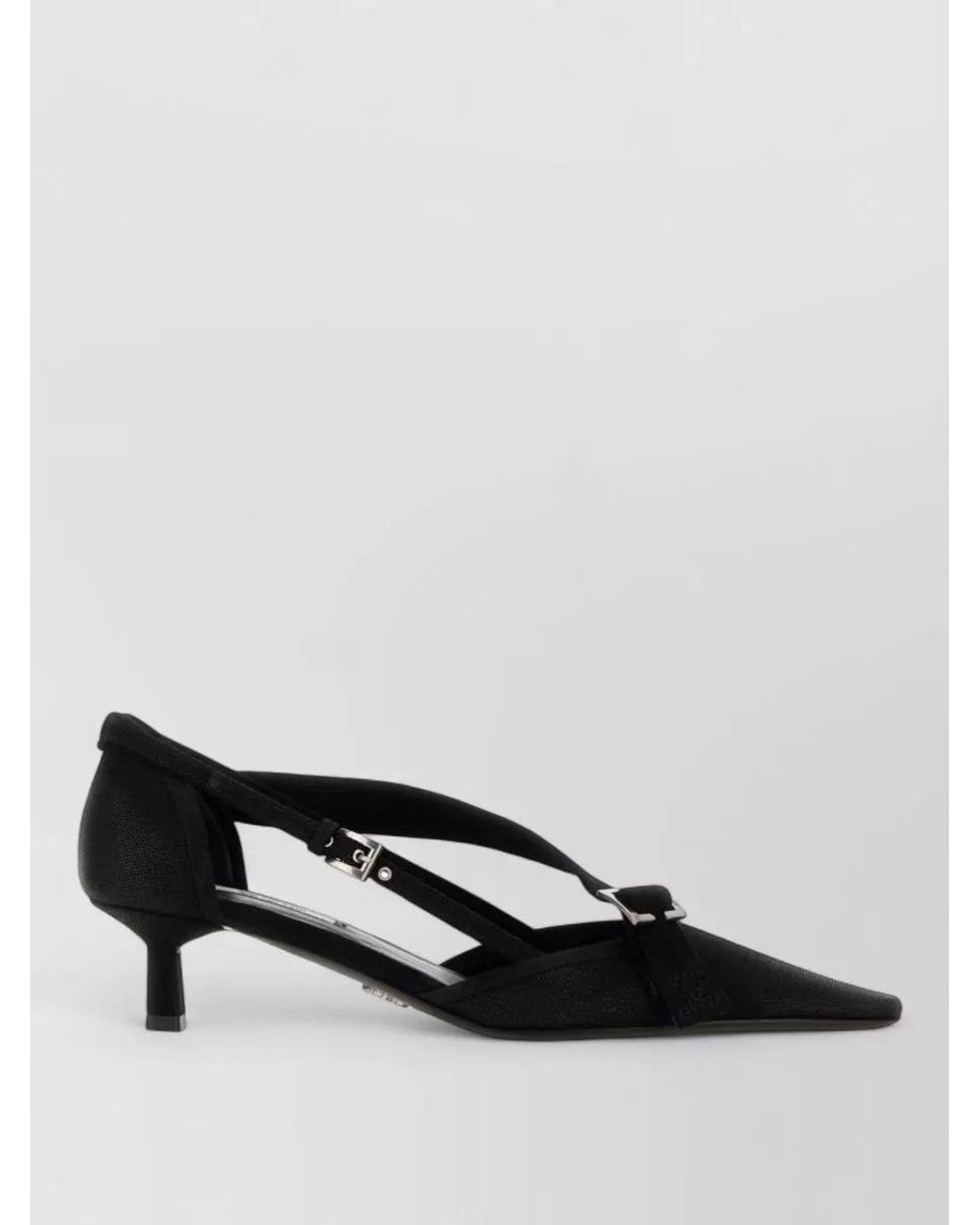 Prada Black Canvas Pumps