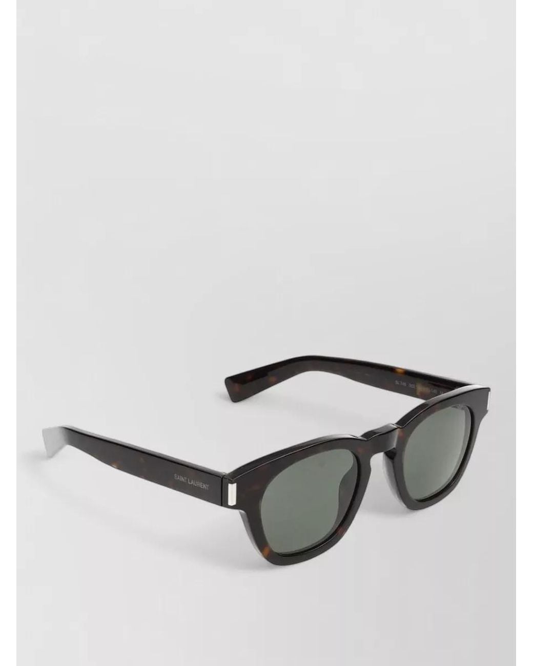 Saint Laurent Gray Acetate Sunglasses