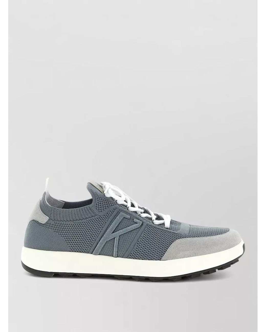 Kiton Metallic Cotton Lace-Up Sneakers for men