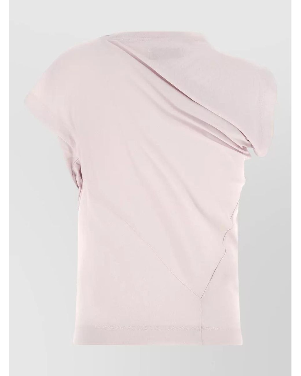Vivienne Westwood Pink Asymmetric Cotton Draped Logo T-Shirt