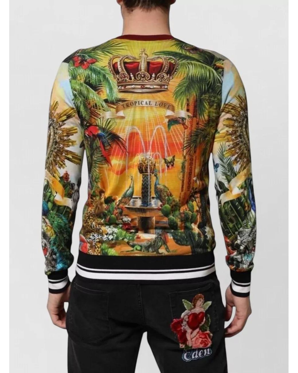 Dolce & Gabbana Black Silk Pullover T-Shirt for men