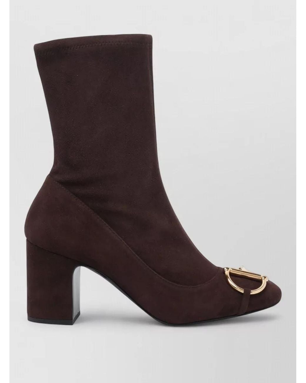 Gucci Brown Suede Leather Ankle Boots