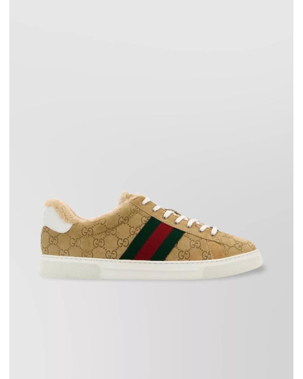 Gucci Multicolor Suede Low-Top Sneakers for men
