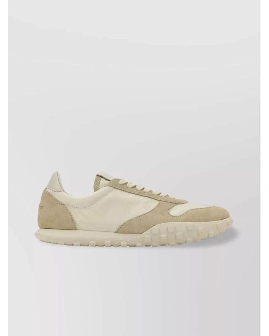 Jil Sander Natural Suede Low-Top Sneakers