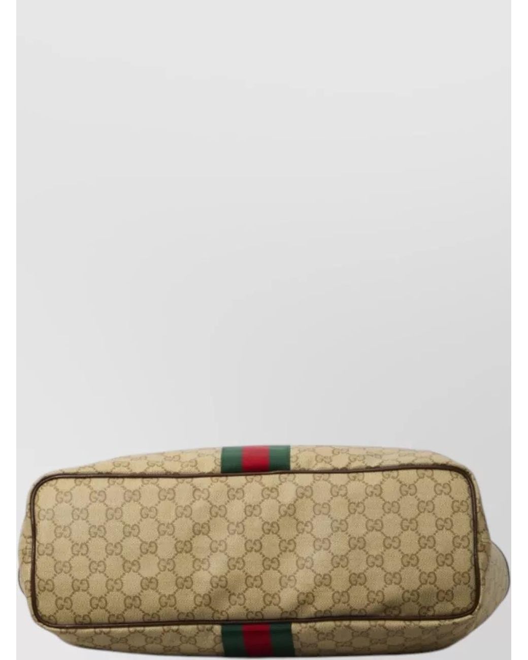 Gucci White Large Gg Fabric Tote Bag