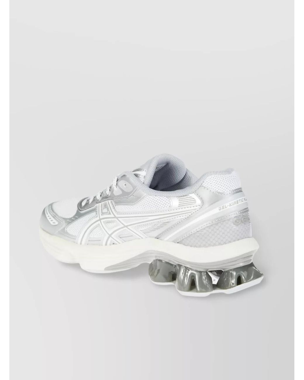 Asics White Mesh Low-Top Sneakers