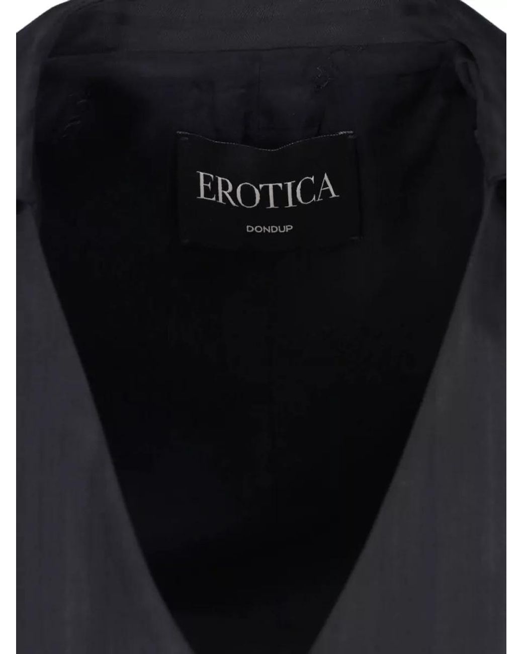 Dondup Black Virgin Wool Suit Jacket