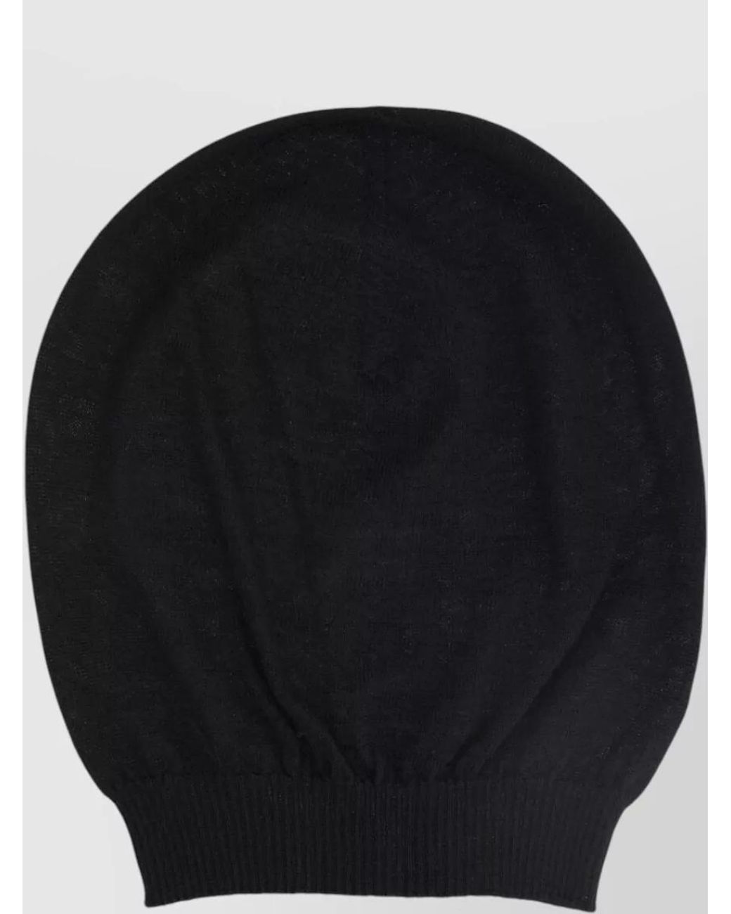 Rick Owens Black Cashmere Beanie for men