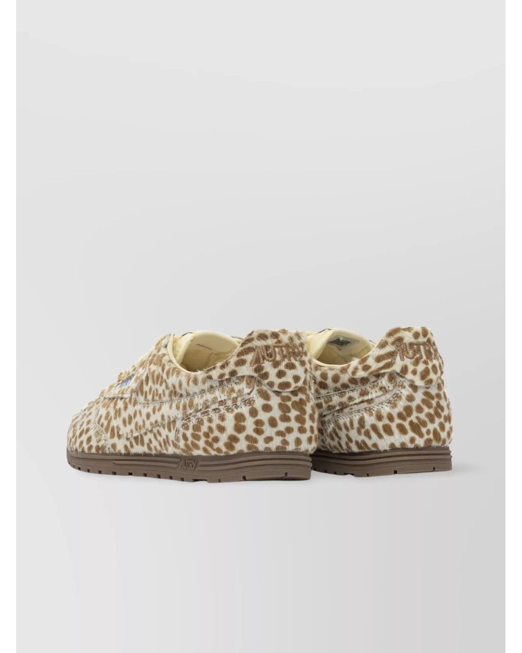 Autry Metallic Leather Printed Low-Top Sneakers