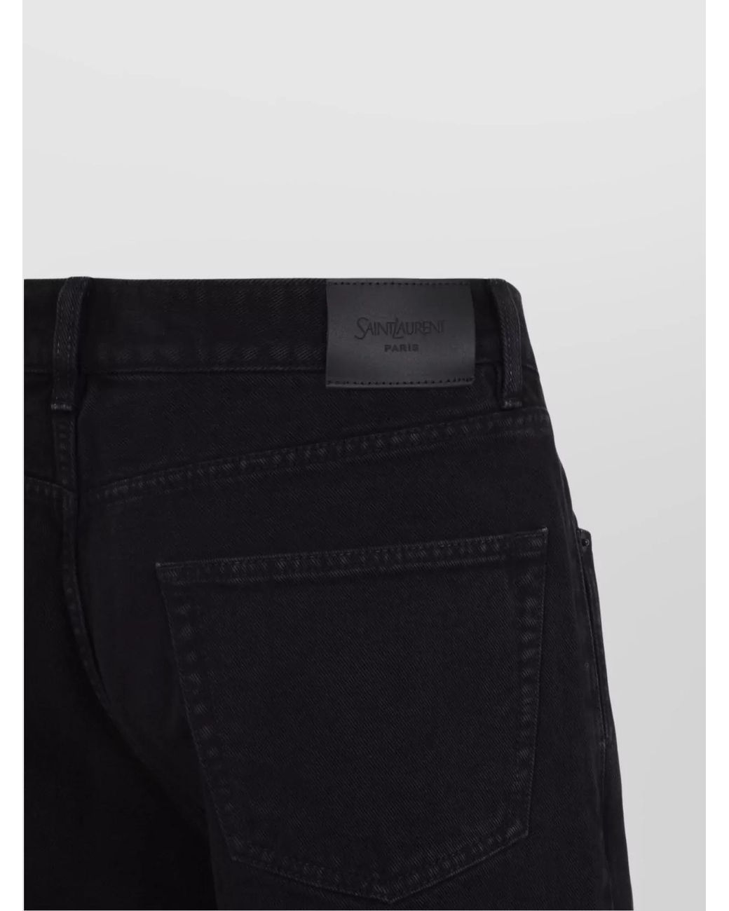 Saint Laurent Blue Denim Mid-Rise Straight-Leg Jeans for men