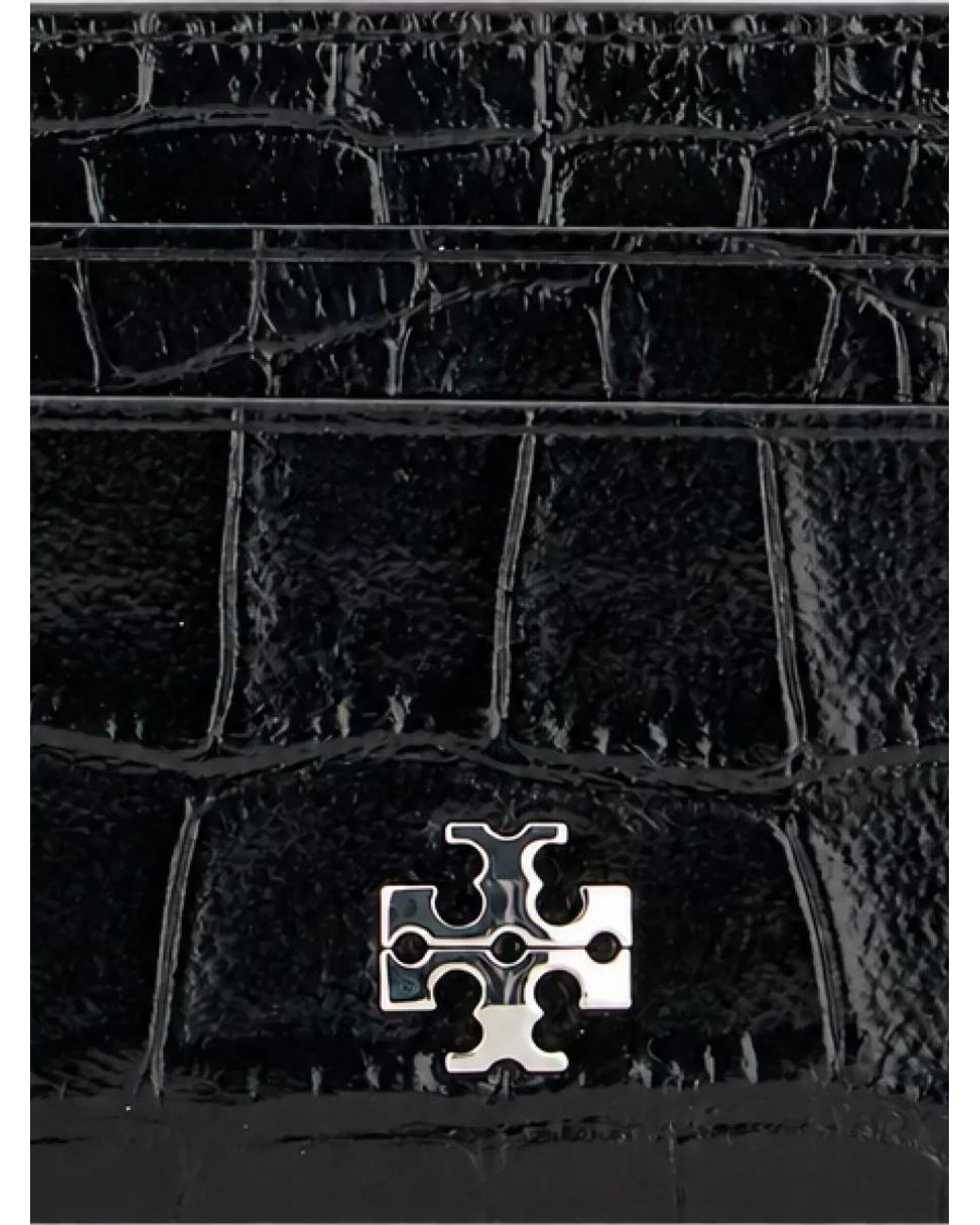 Tory Burch Black Leather Card Holder