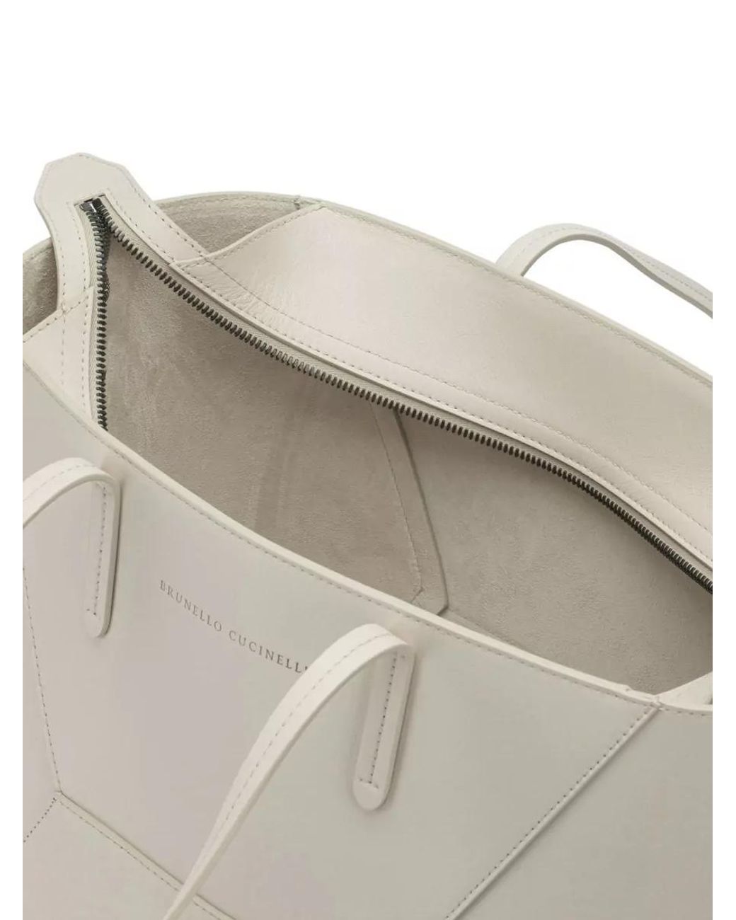 Brunello Cucinelli White Na Shoulder Bag