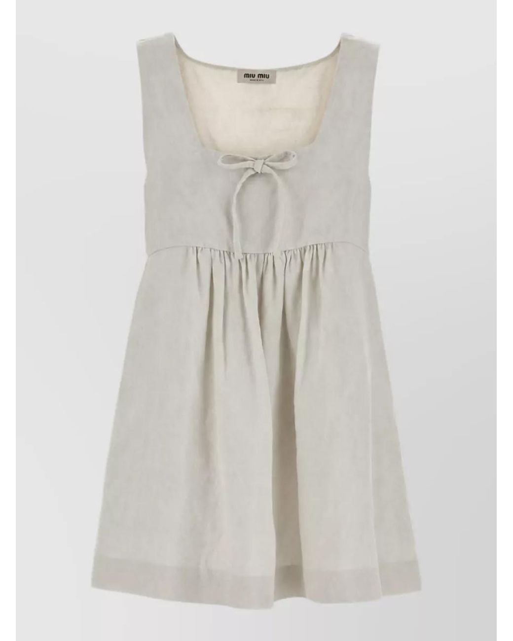 Miu Miu Multicolor Linen Mini Dress