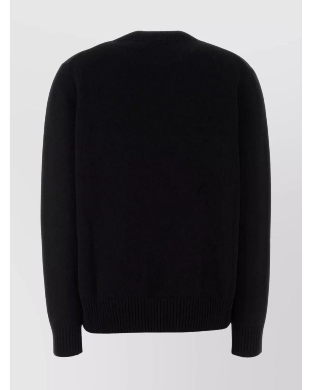 Givenchy Black Cashmere Wool Logo-Print Crewneck Jumper