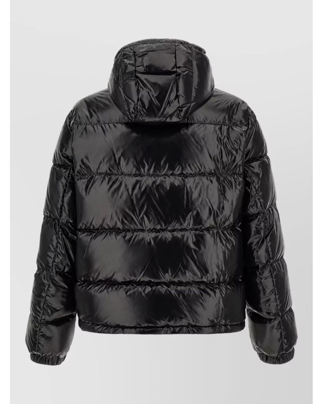 Versace Black Barocco Quilted Down Jacket for men