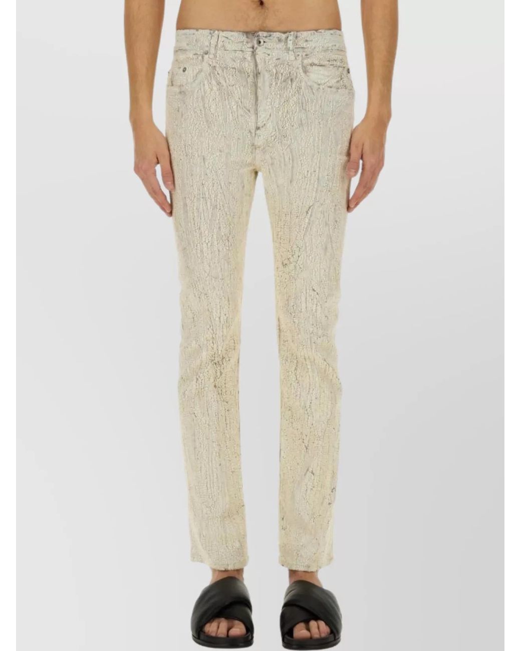 Rick Owens White Skinny Trousers for men
