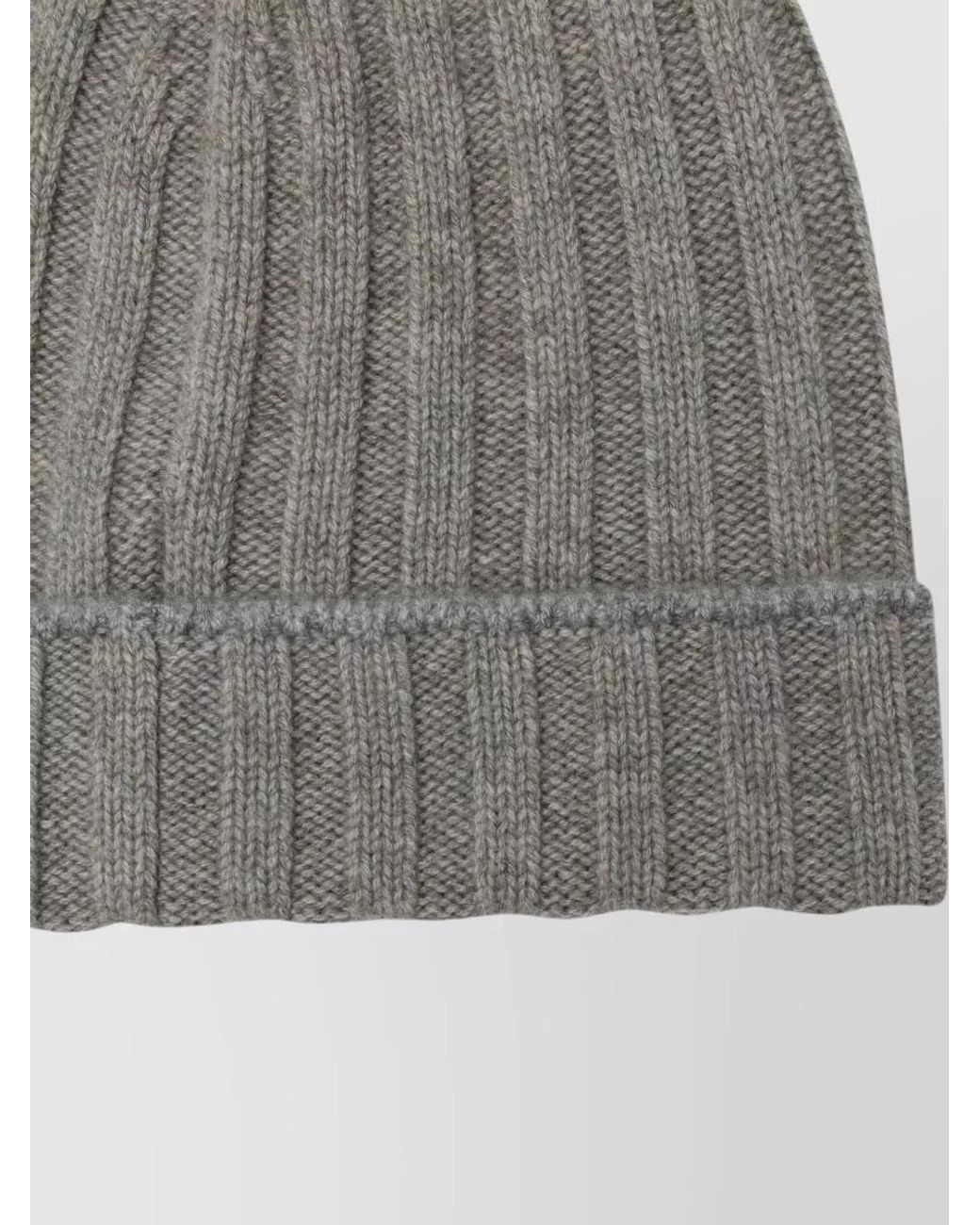 Brunello Cucinelli Gray Beanie for men