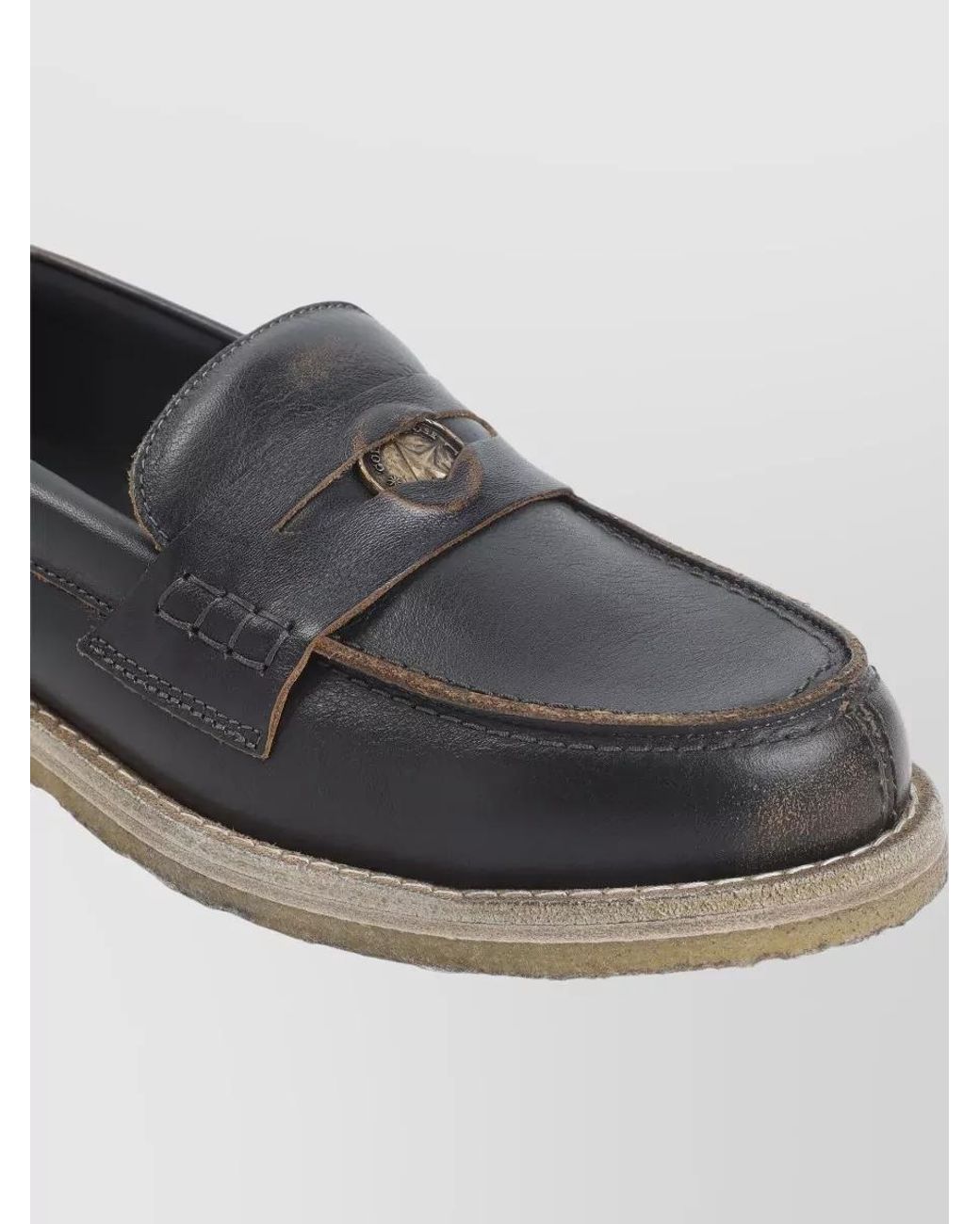 Golden Goose Deluxe Brand Black Leather Loafers for men