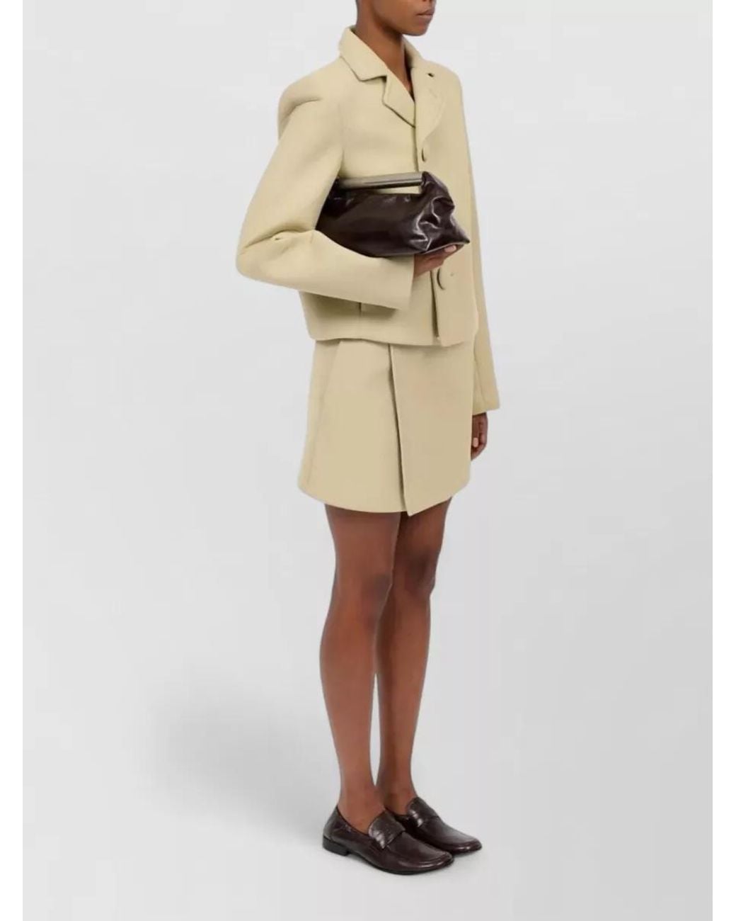 MM6 by Maison Margiela Brown Japanese Leather Clutch Bag