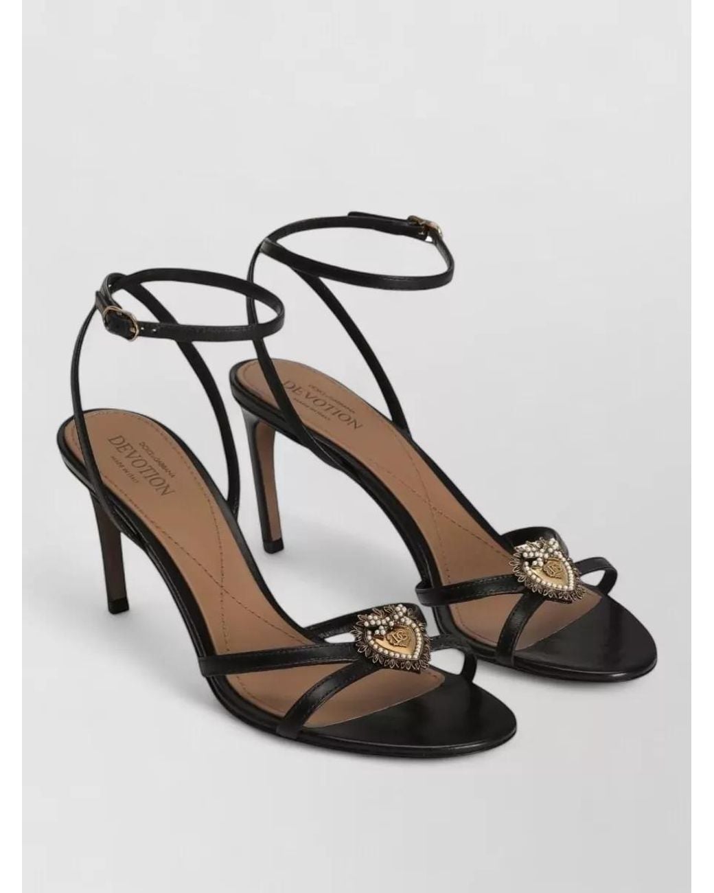 Dolce & Gabbana Multicolor Leather Devotion Sandals