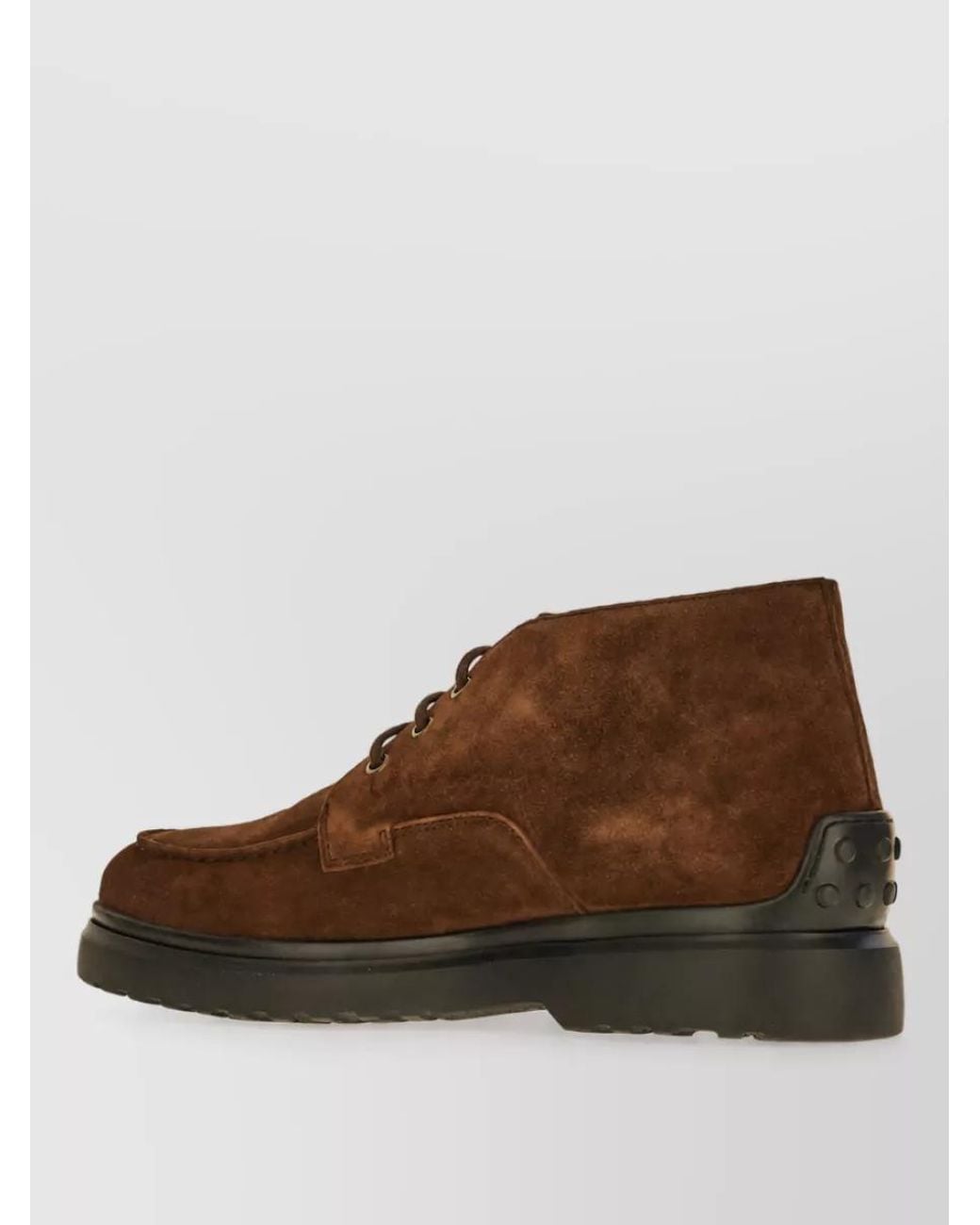 Tod's Brown Suede Derby Shoes for men