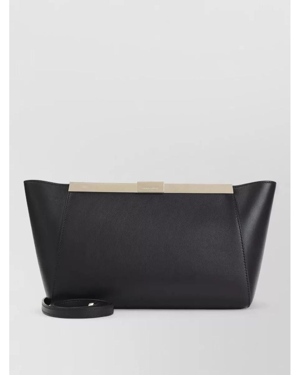 Giorgio Armani Black Leather Clutch Bag