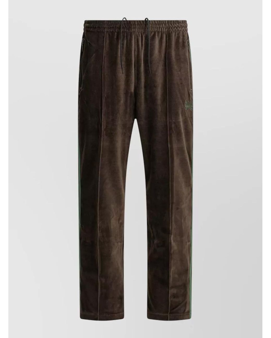 Needles Gray Logo Track Pants for men