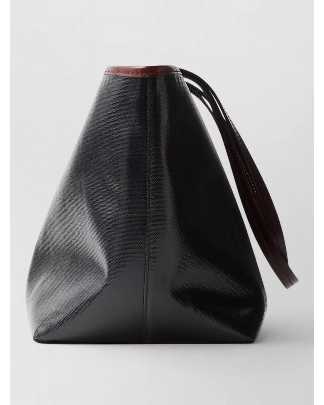 Versace Black Na Small Linen Shoulder Bag