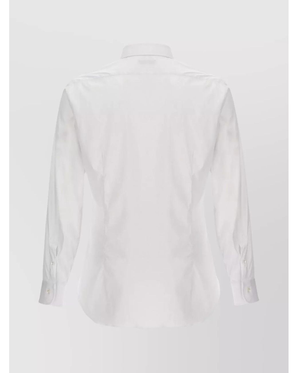 Barba Napoli White Poplin Shirt for men