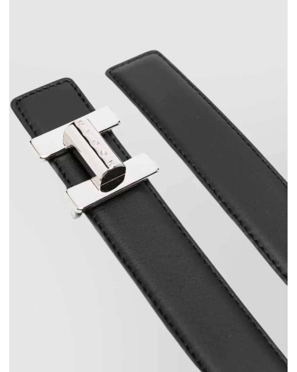 Hogan Black Leather Belt
