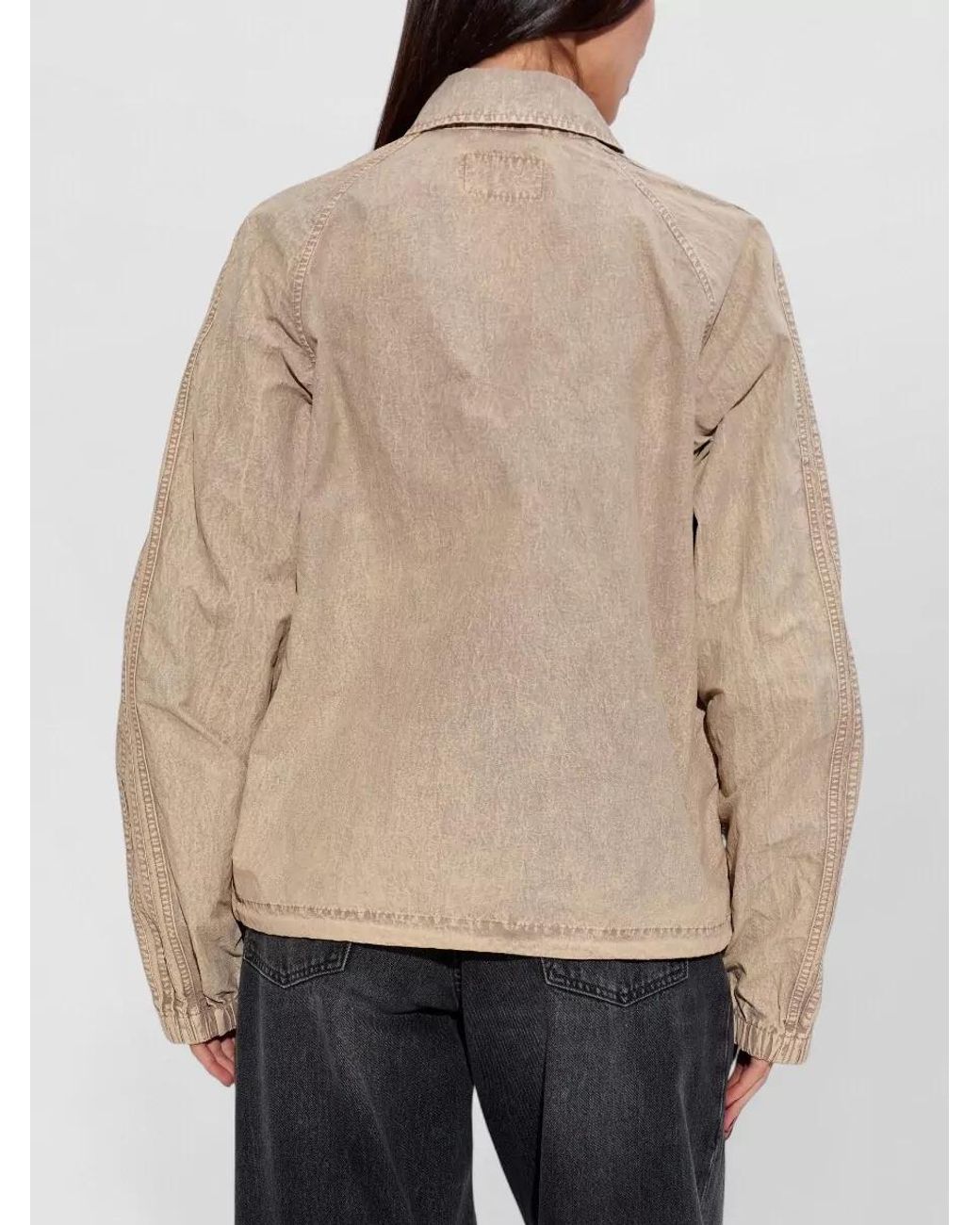 DIESEL Natural Single-Breasted Jacket for men