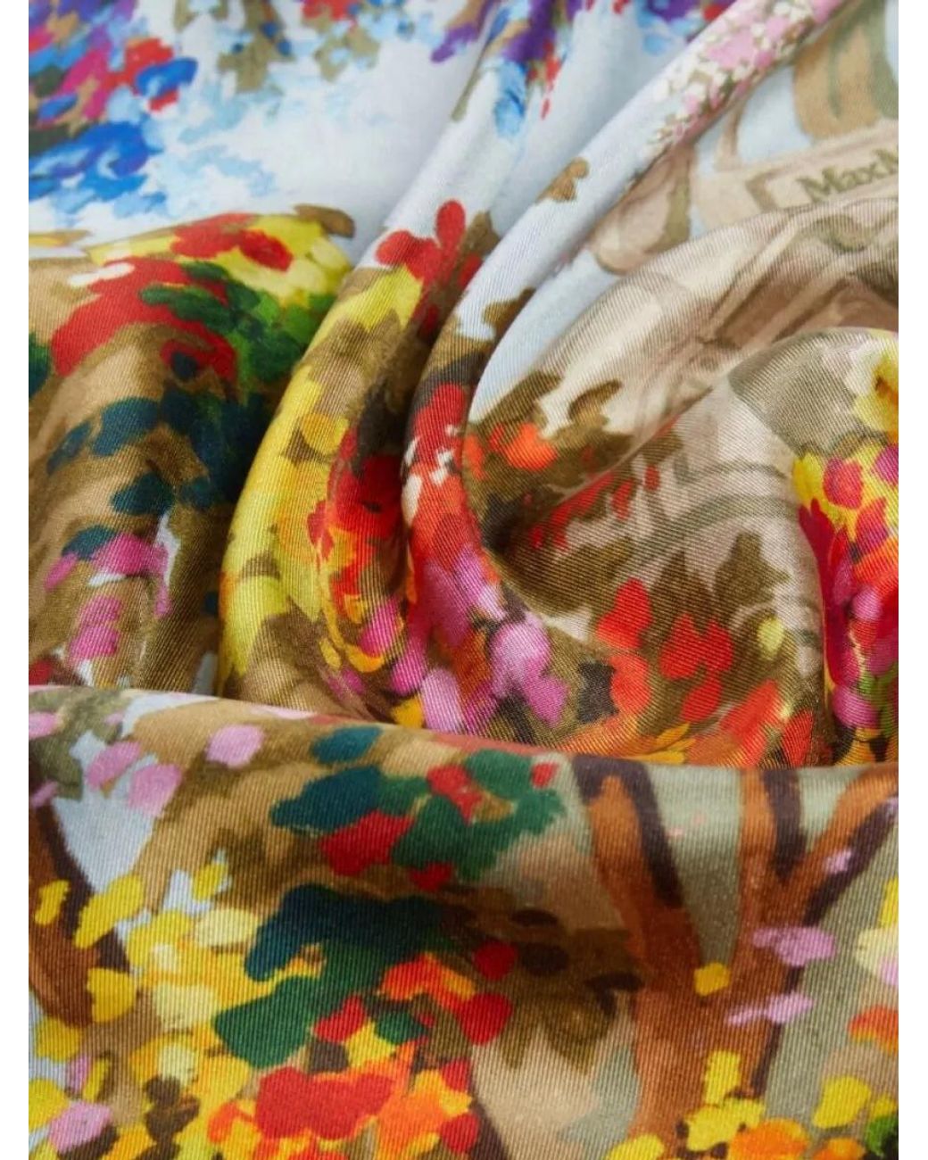 Max Mara Yellow Silk Scarf
