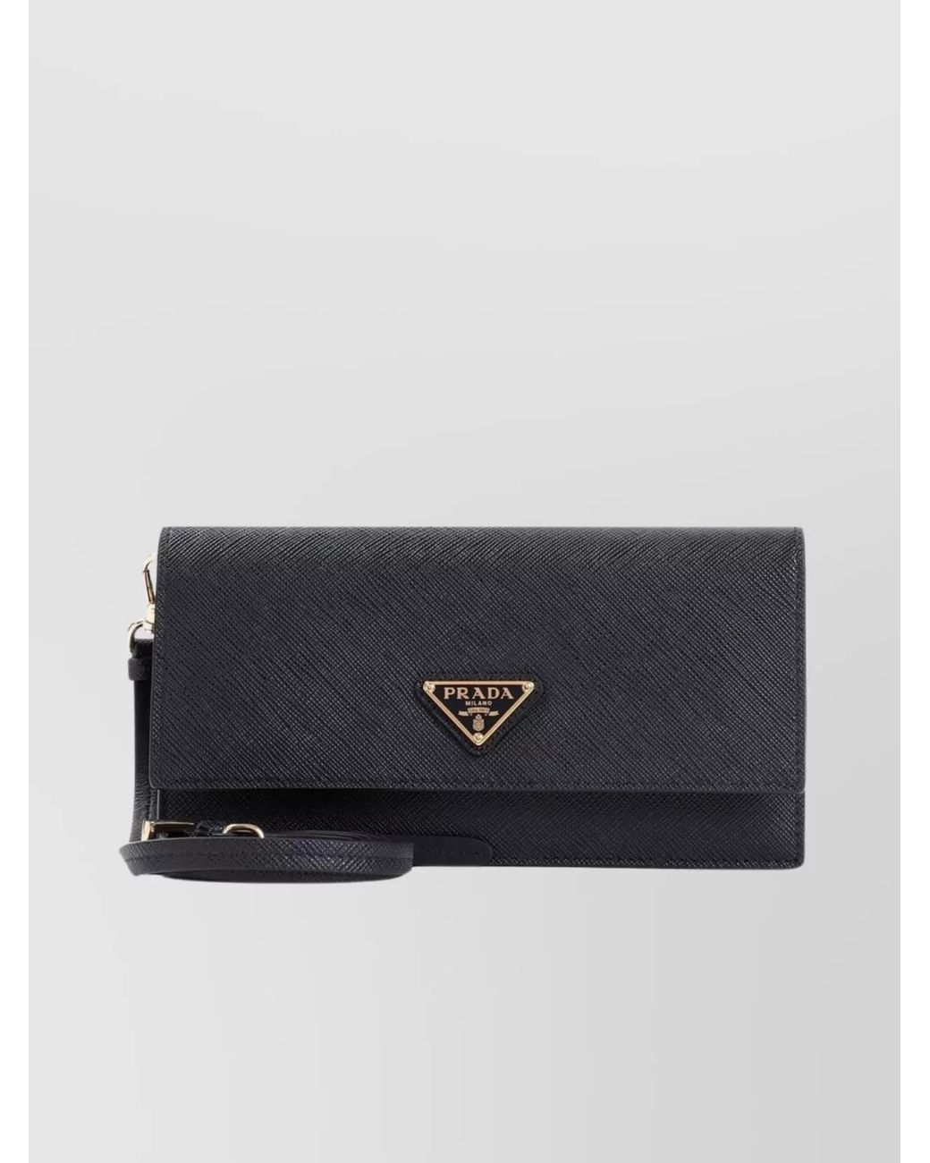 Prada Gray Calf Leather Mini Bag