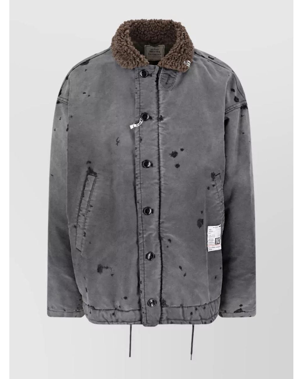 Maison Mihara Yasuhiro Gray Padded Coat for men