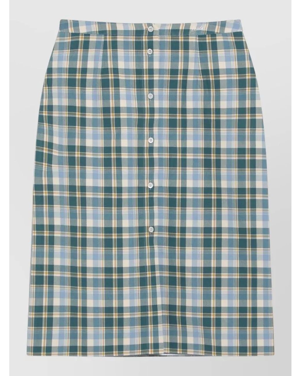 Prada Green High-Waisted Skirt