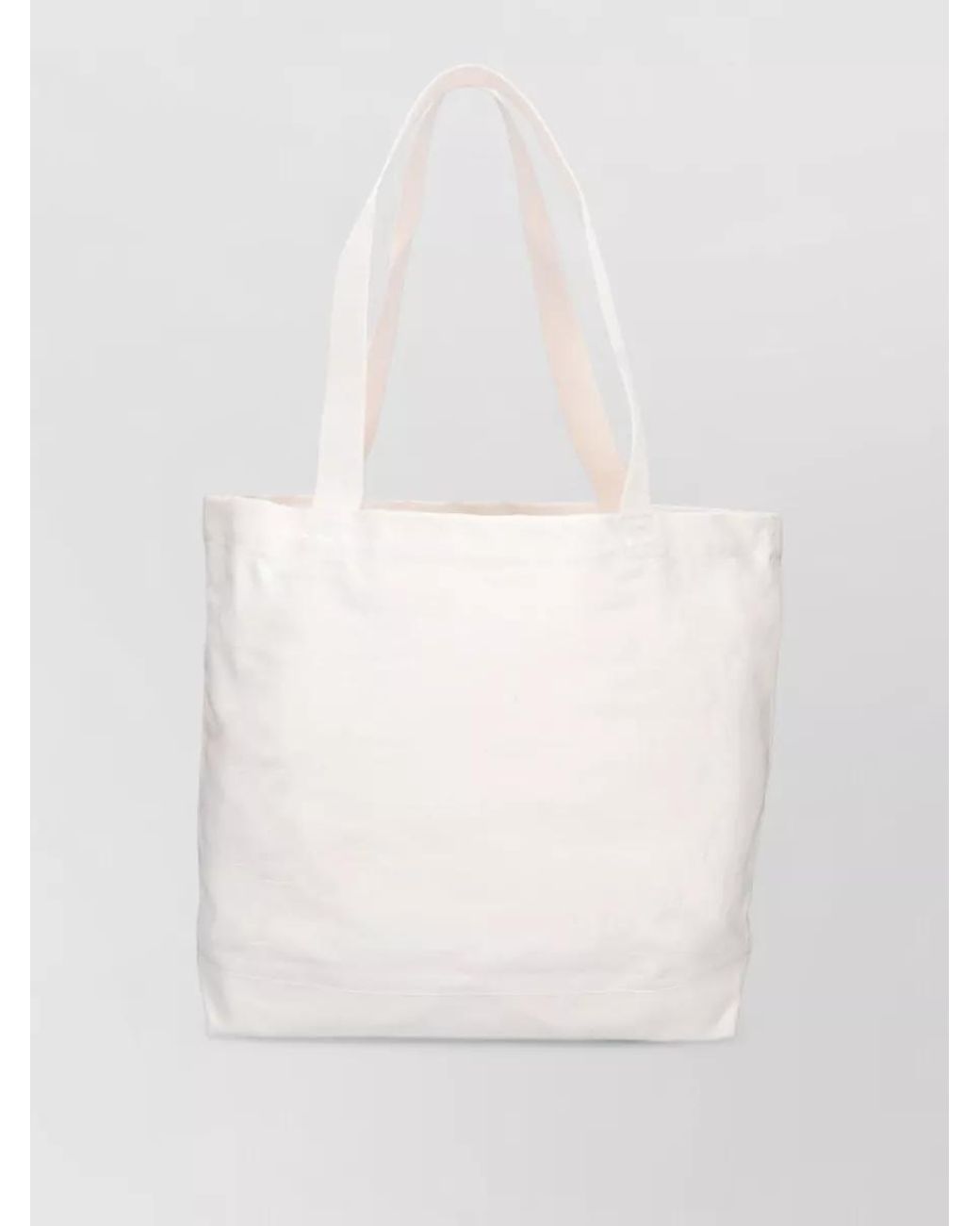 Maison Kitsuné White Cotton Printed Tote Bag for men