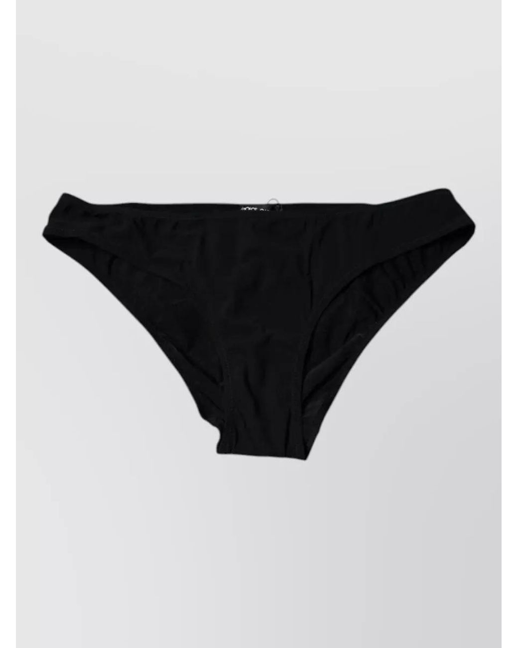 Dolce & Gabbana Black Mid-Rise Bikini Briefs