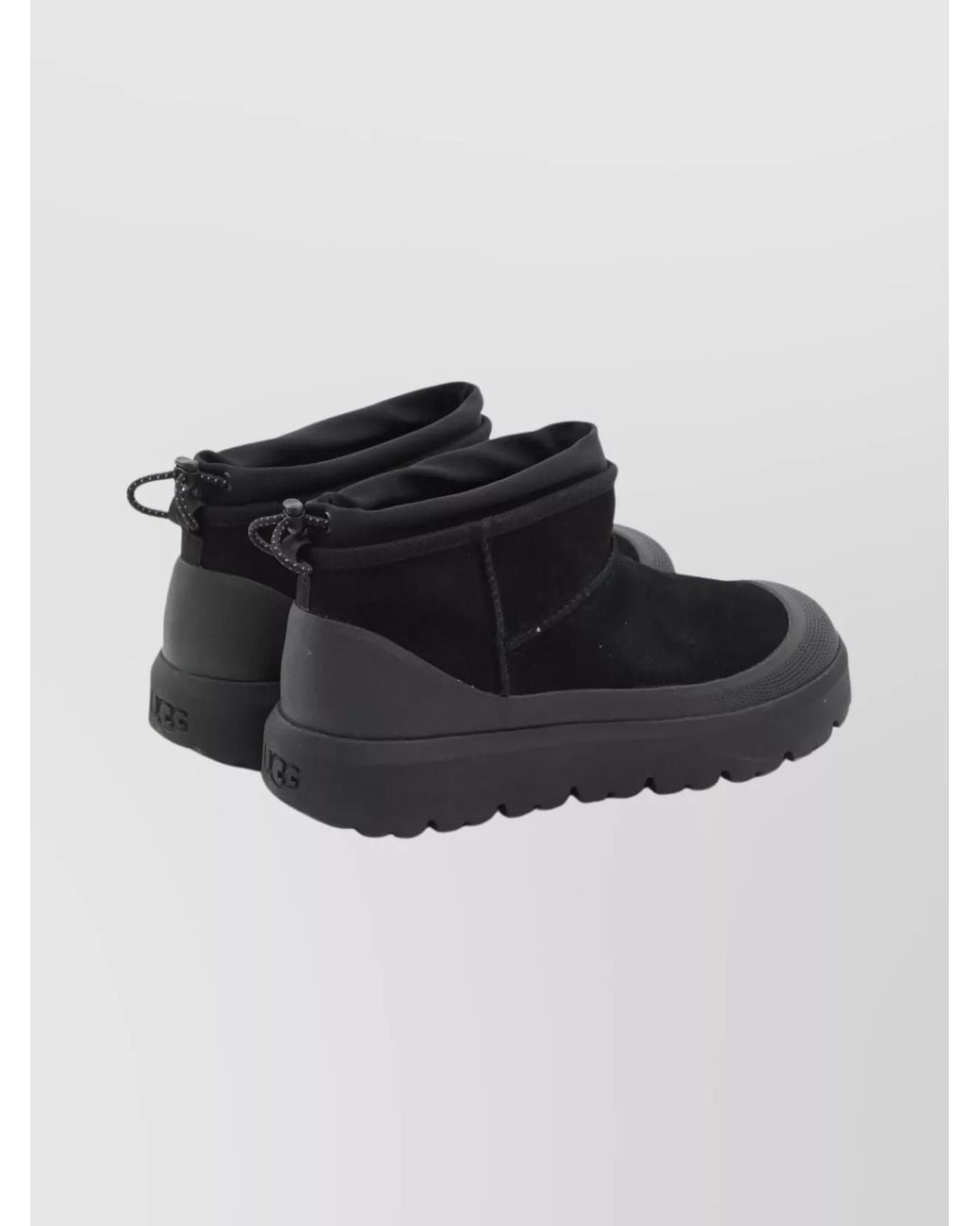 Ugg Black Leather Ankle Boots for men