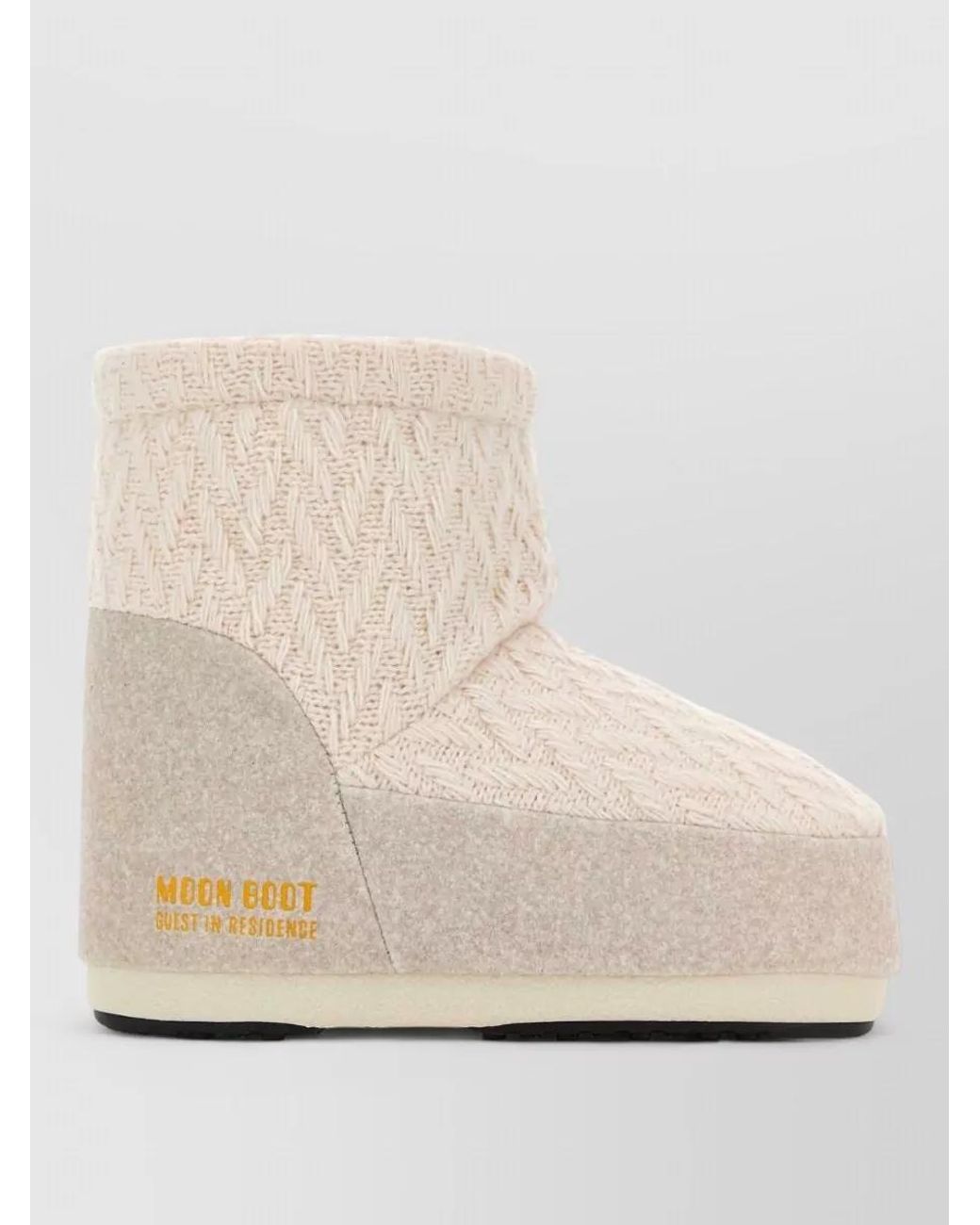 Moon Boot Natural Fabric Ankle Boots