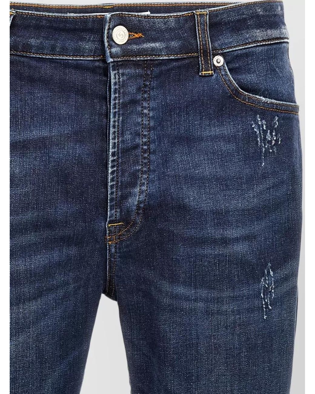Department 5 Blue Denim Straight-Leg Jeans for men