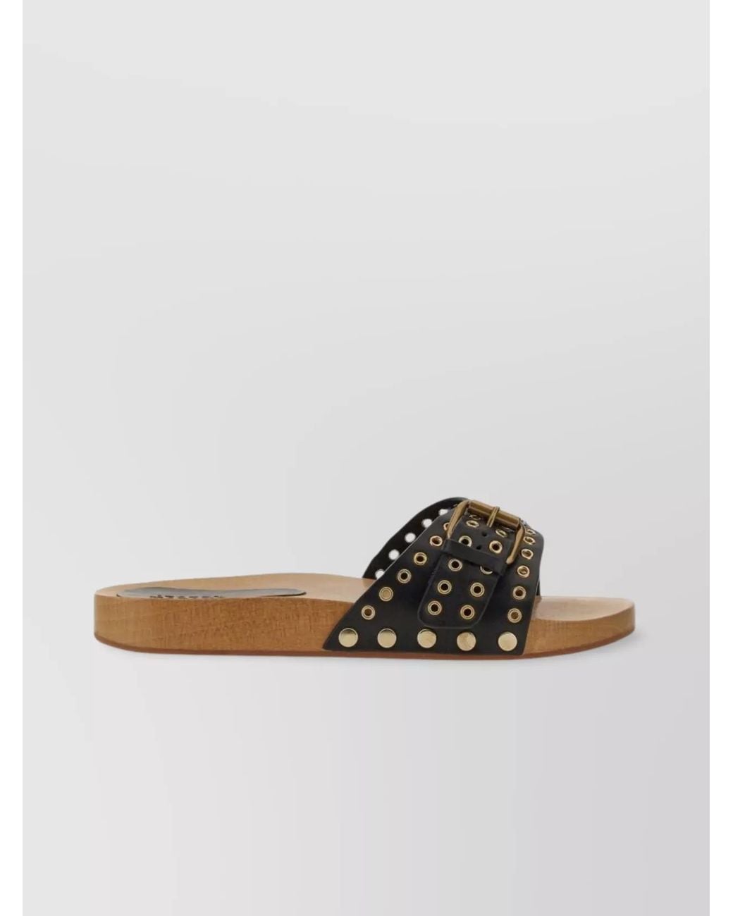 Isabel Marant Brown Leather Clogs