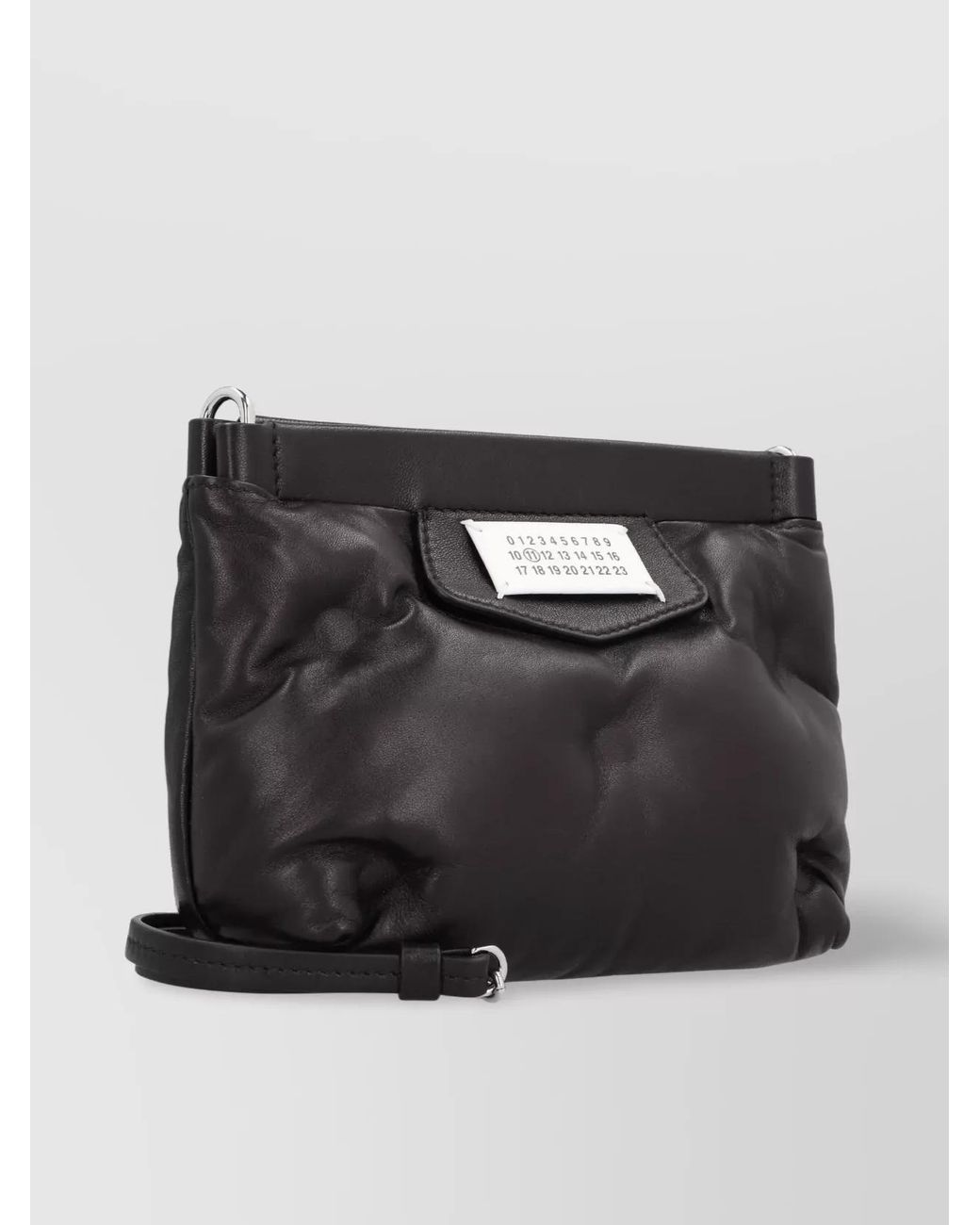 Maison Margiela Black Quilted Leather Shoulder Bag for men
