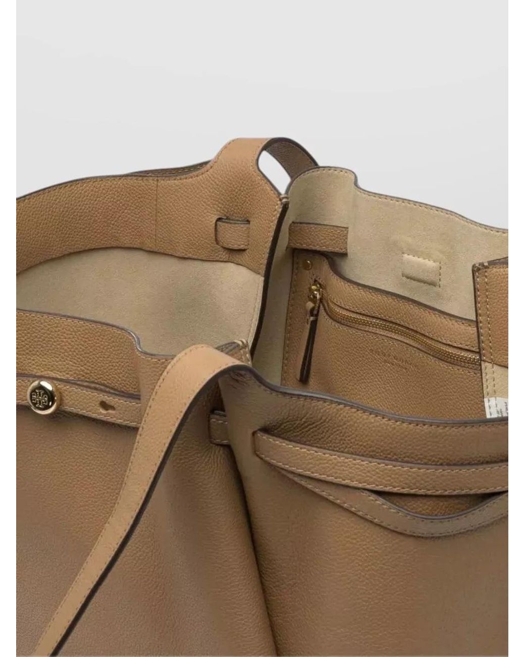 Tory Burch Natural Romy Leather Tote Bag
