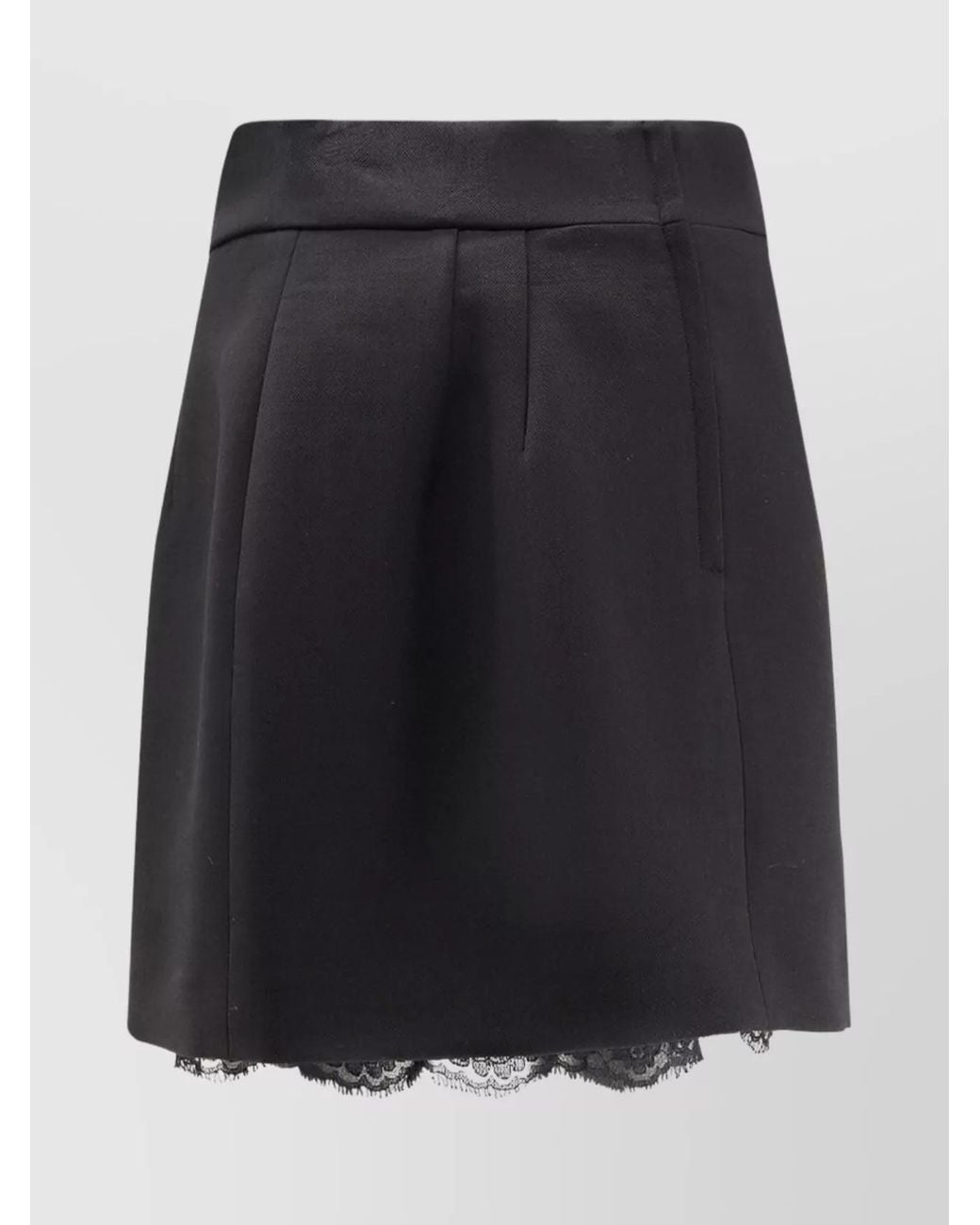 Dolce & Gabbana Blue Virgin Wool High-Rise Mini Skirt