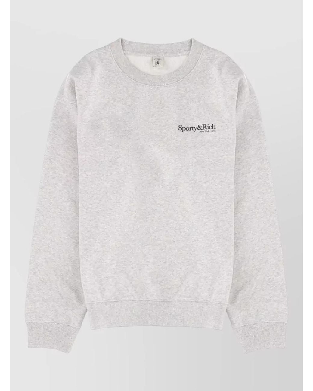 Sporty & Rich White Logo-Print Sweatshirt
