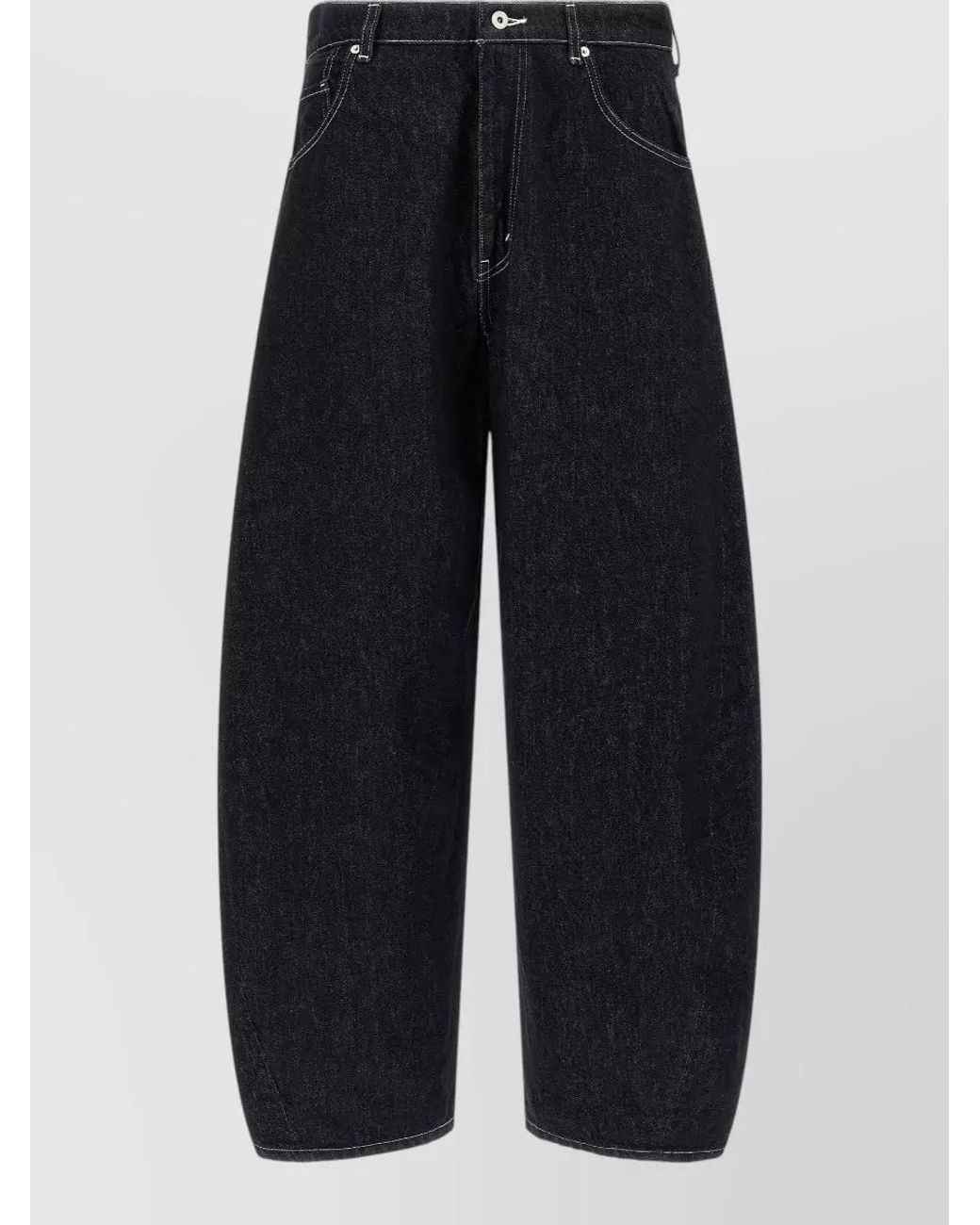 Comme des Garçons Black Contrast Stitching Wide-Leg Denim Jeans for men